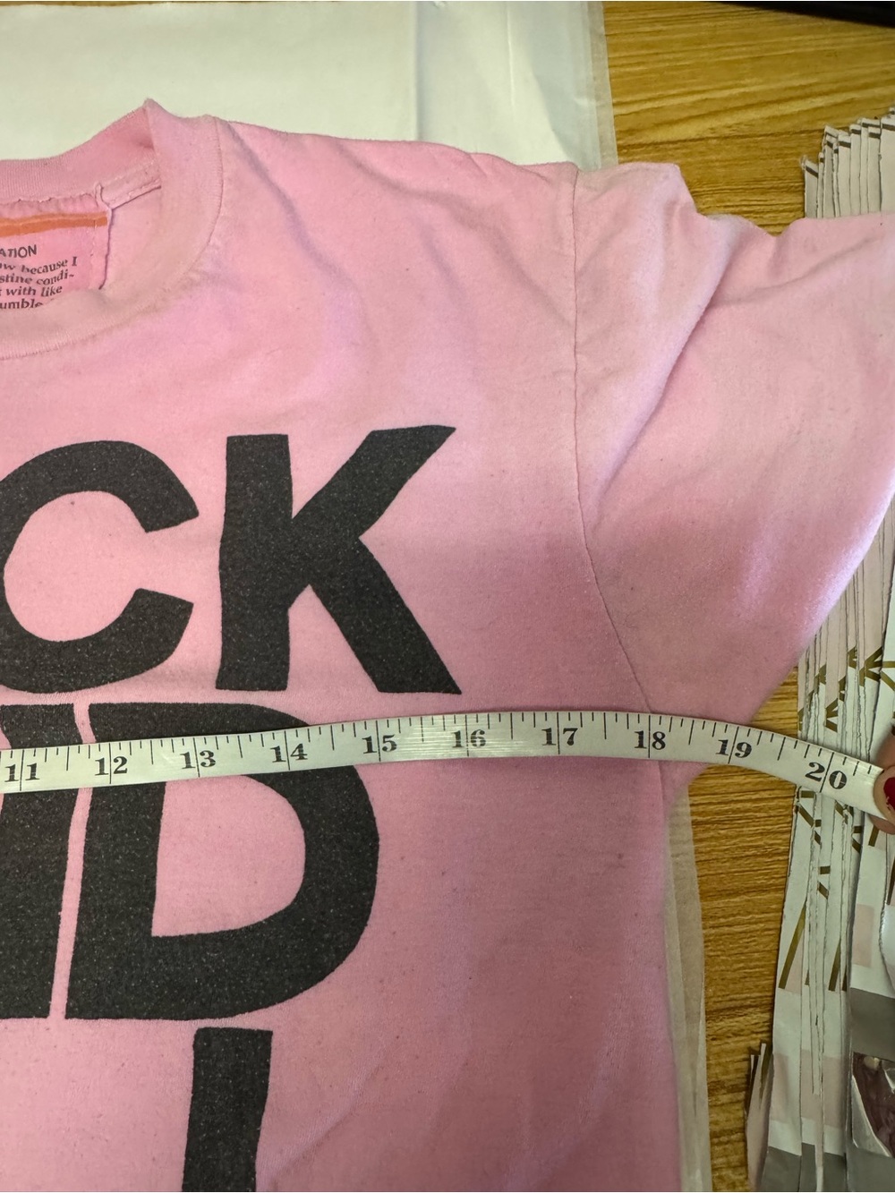 Aviator Nation Rock and Roll Boyfriend Tee Neon Pink & Black Crew Neck Boxy Sz S - Picture 9 of 10